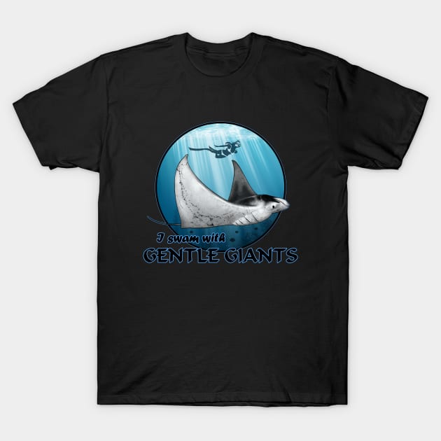 I swam with gentle giants T-Shirt by NicGrayTees